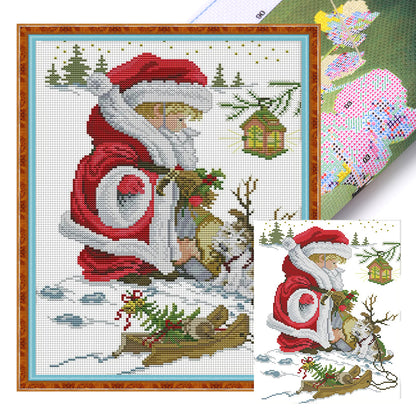 Merry Christmas - 14CT Stamped Cross Stitch 29*36CM