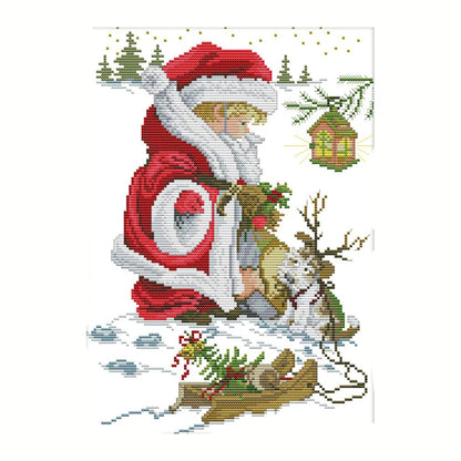 Merry Christmas - 14CT Stamped Cross Stitch 29*36CM