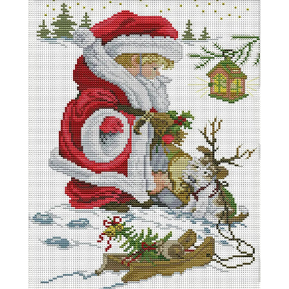 Merry Christmas - 14CT Stamped Cross Stitch 29*36CM