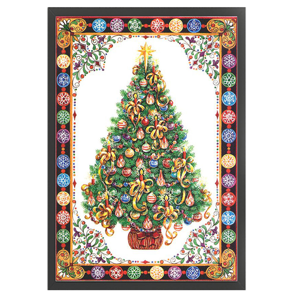 Christmas Tree - 11CT Stamped Cross Stitch 40*60CM