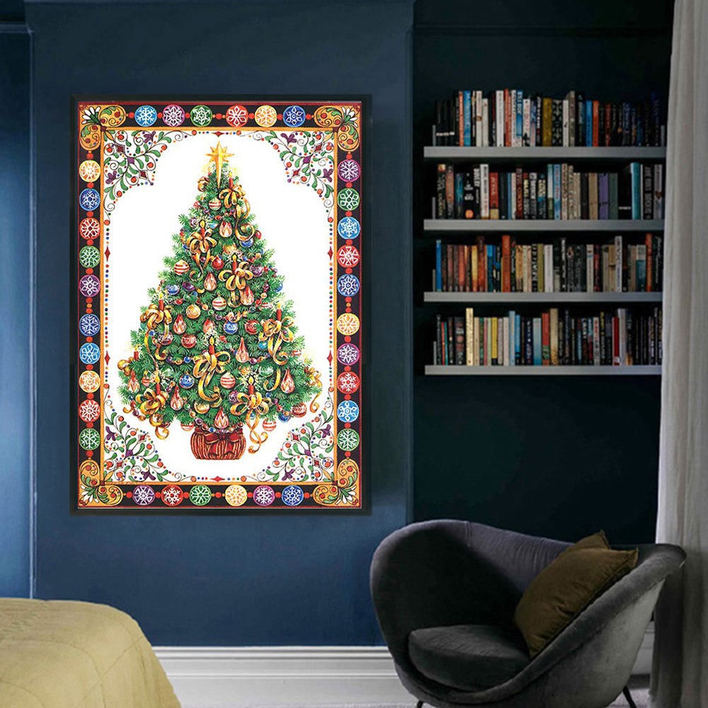 Christmas Tree - 11CT Stamped Cross Stitch 40*60CM