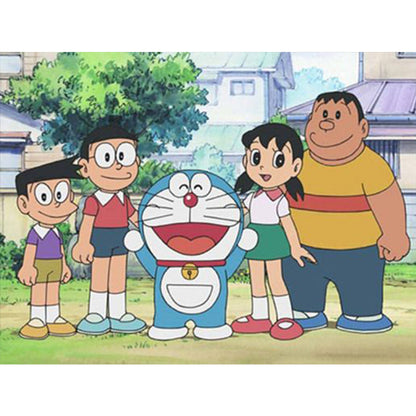 Doraemon And Friends - Full Round Drill Diamond Painting 40*30CM