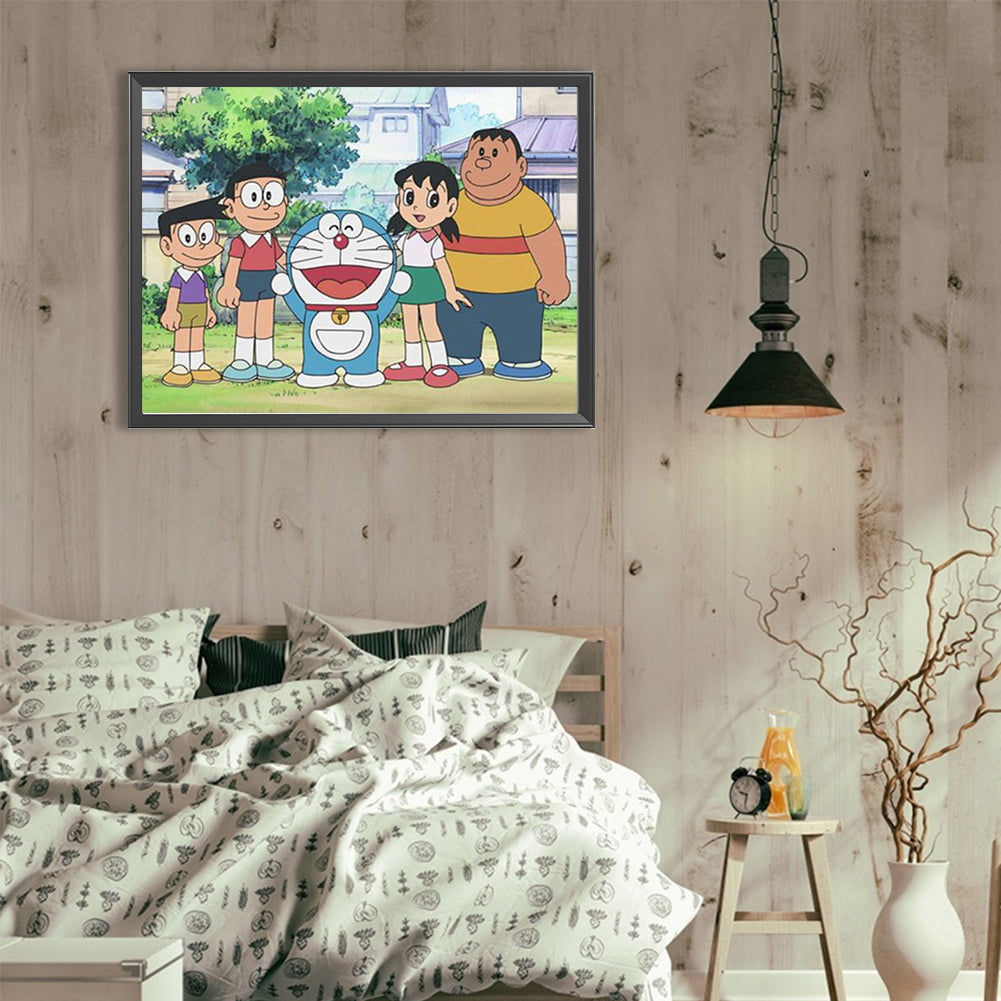 Doraemon And Friends - Full Round Drill Diamond Painting 40*30CM
