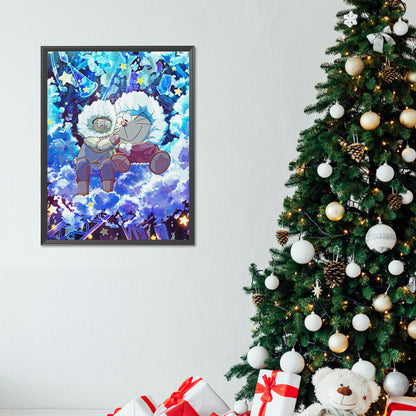 Doraemon And Nobita - Full Round Drill Diamond Painting 30*40CM