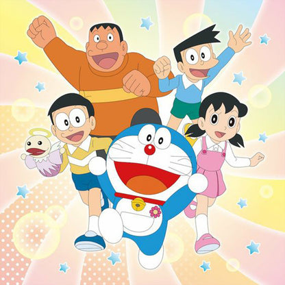 Doraemon And Friends - Full Round Drill Diamond Painting 30*30CM