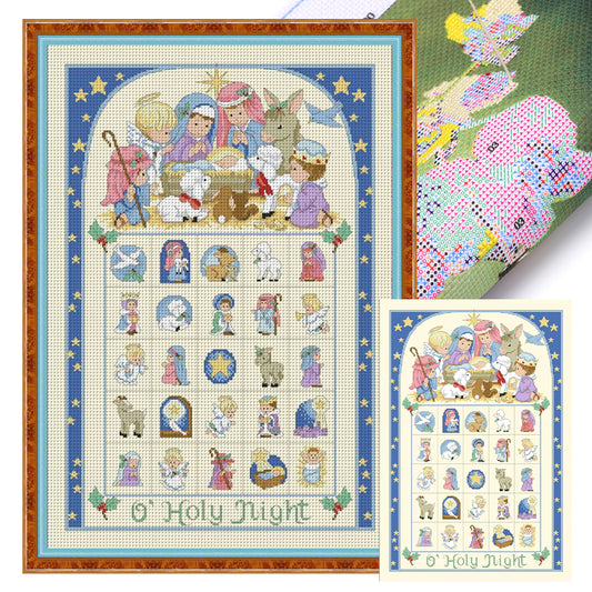 Cartoon Characters - 11CT Stamped Cross Stitch 50*70CM