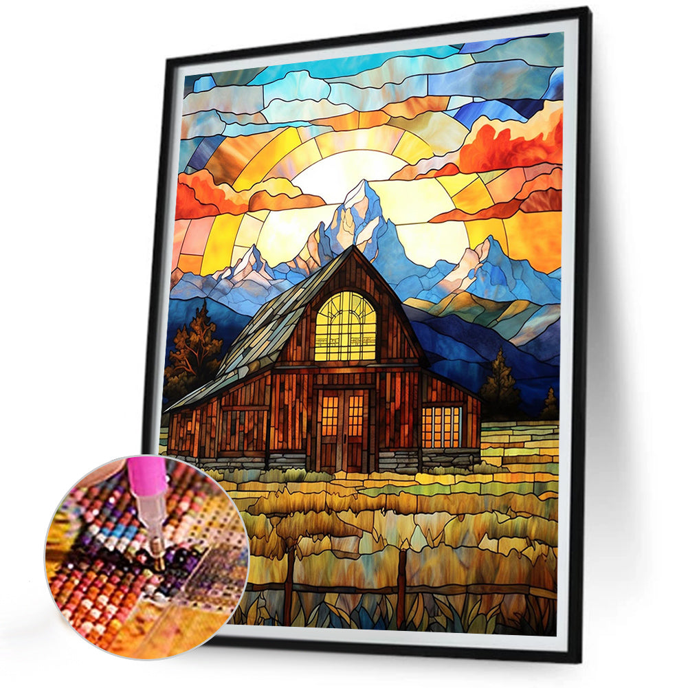 Field House - Full Round Drill Diamond Painting 30*40CM