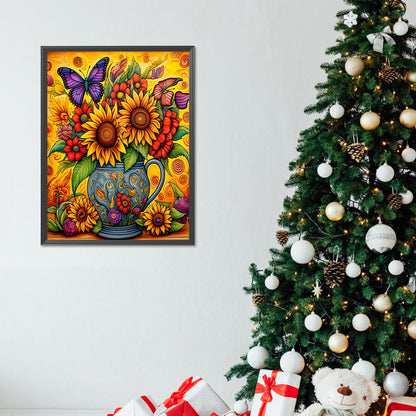 Sunflower - Full Round Drill Diamond Painting 30*40CM