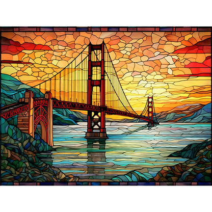 Cross-River Bridge - Full Round Drill Diamond Painting 40*30CM