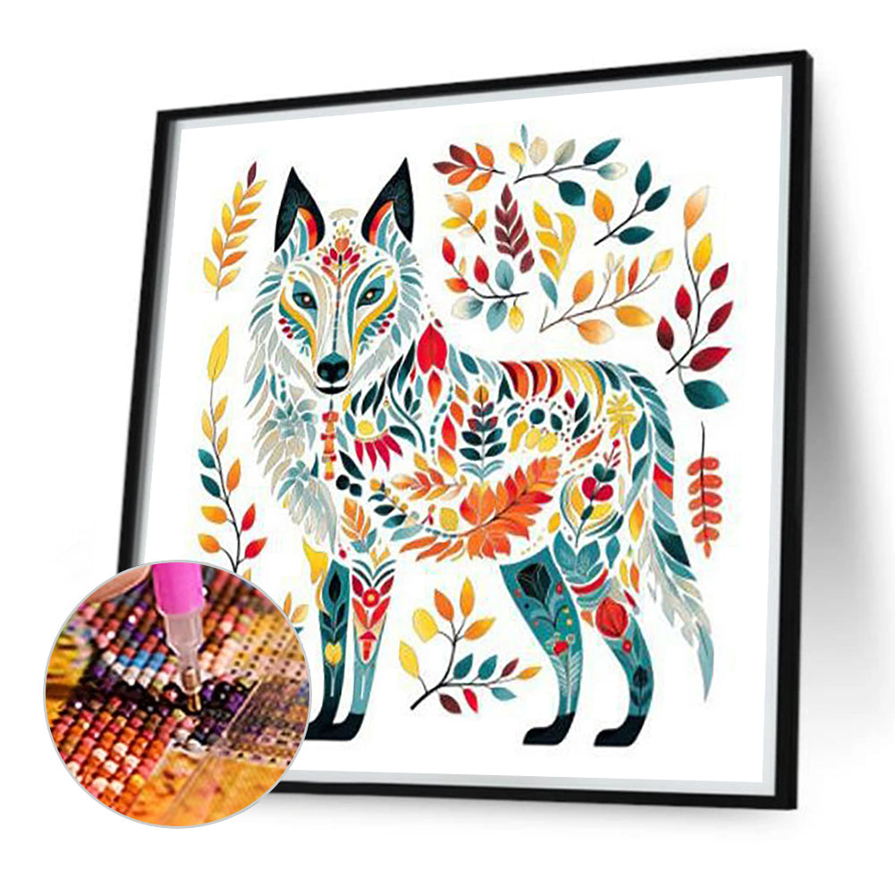 Fox - Full Round Drill Diamond Painting 40*40CM