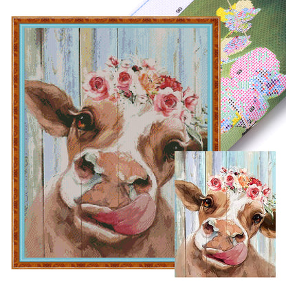 Ox - 11CT Stamped Cross Stitch 40*50CM