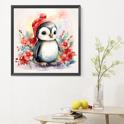 Christmas Winter Penguin - Full Round Drill Diamond Painting 30*30CM