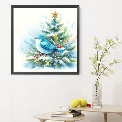 Christmas Winter Bird - Full Round Drill Diamond Painting 30*30CM