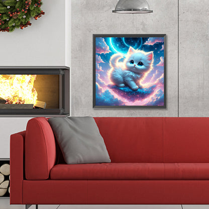 Dengtian Kitten - Full Round Drill Diamond Painting 30*30CM