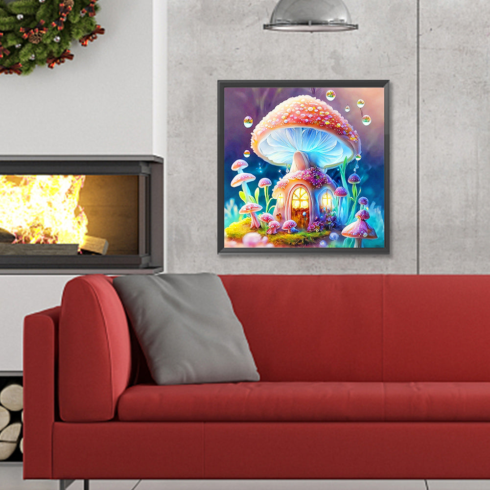 Bubble Mushroom Hut - Full Round Drill Diamond Painting 30*30CM