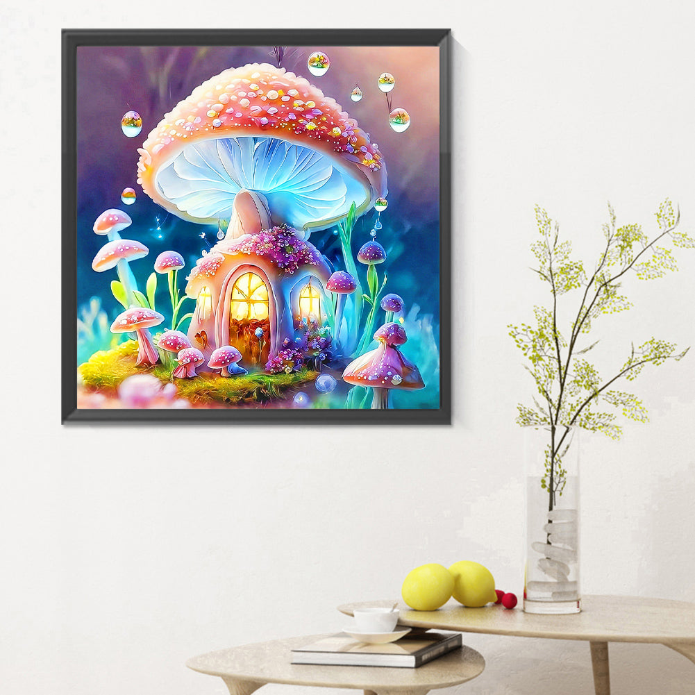 Bubble Mushroom Hut - Full Round Drill Diamond Painting 30*30CM