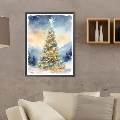 Christmas Tree - Full Round Drill Diamond Painting 30*40CM