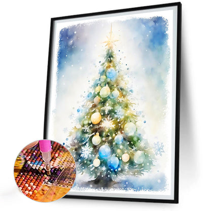 Christmas Tree - Full Round Drill Diamond Painting 30*40CM