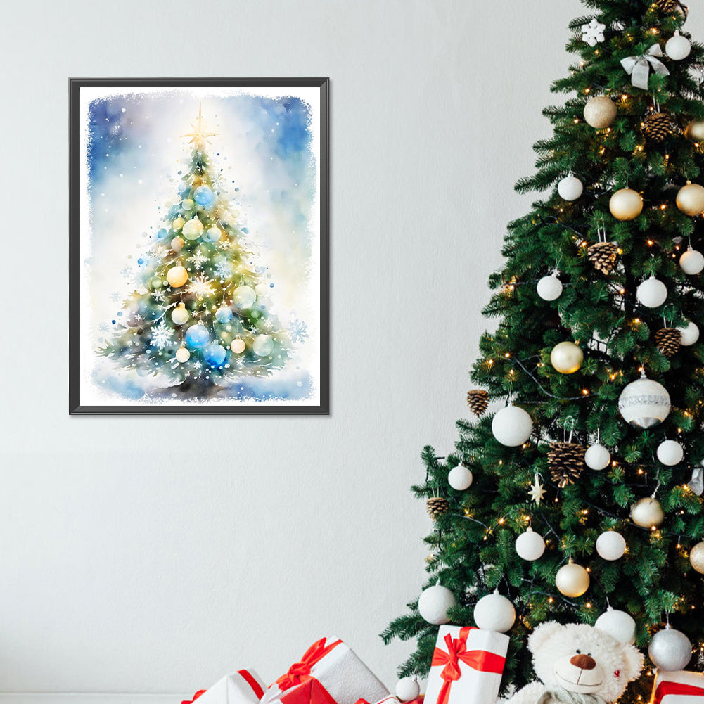 Christmas Tree - Full Round Drill Diamond Painting 30*40CM