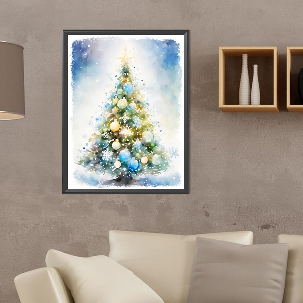 Christmas Tree - Full Round Drill Diamond Painting 30*40CM