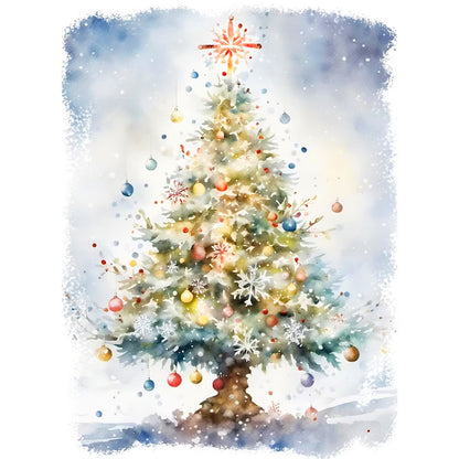 Christmas Tree - Full Round Drill Diamond Painting 30*40CM