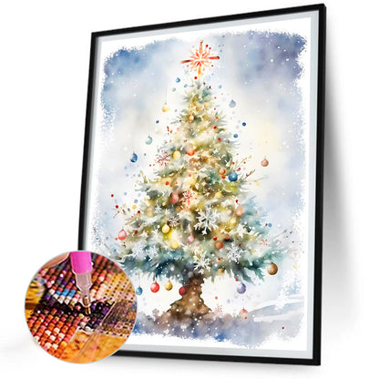 Christmas Tree - Full Round Drill Diamond Painting 30*40CM