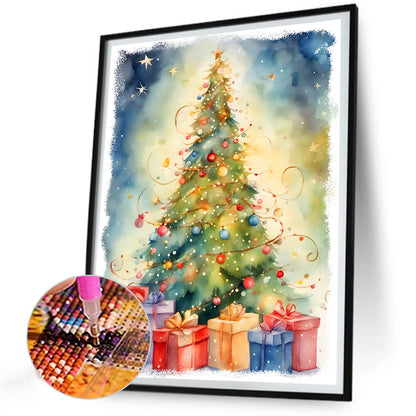 Christmas Tree - Full Round Drill Diamond Painting 30*40CM