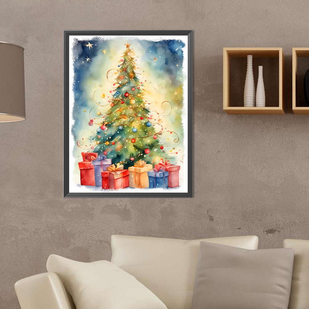 Christmas Tree - Full Round Drill Diamond Painting 30*40CM