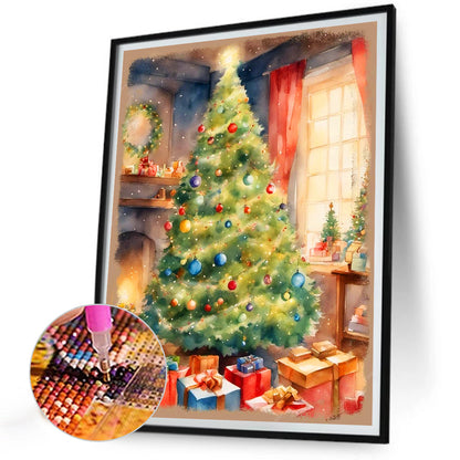 Christmas Tree - Full Round Drill Diamond Painting 30*40CM