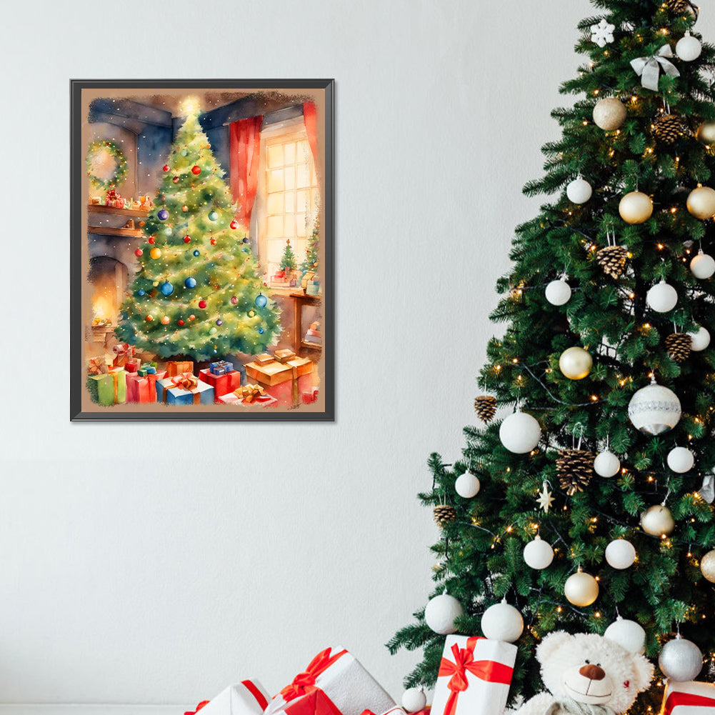 Christmas Tree - Full Round Drill Diamond Painting 30*40CM