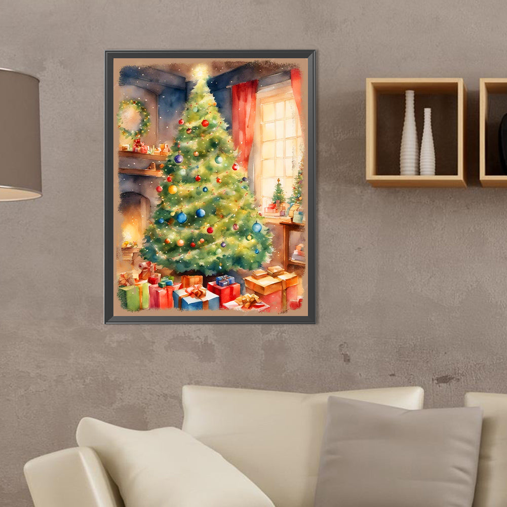 Christmas Tree - Full Round Drill Diamond Painting 30*40CM