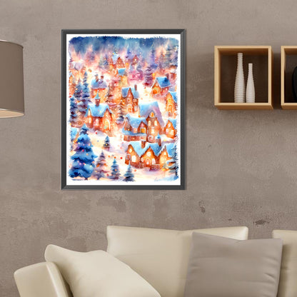 Christmas Town - Full Round Drill Diamond Painting 30*40CM