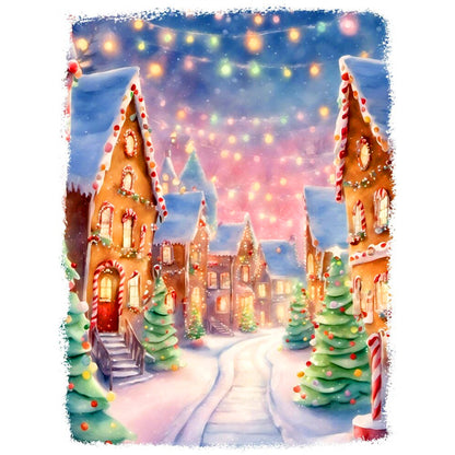 Christmas Town - Full Round Drill Diamond Painting 30*40CM