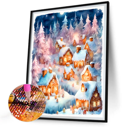 Christmas Town - Full Round Drill Diamond Painting 30*40CM