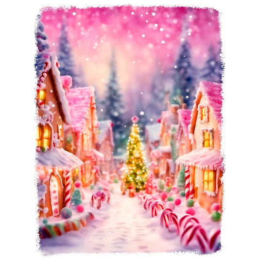 Christmas Town - Full Round Drill Diamond Painting 30*40CM