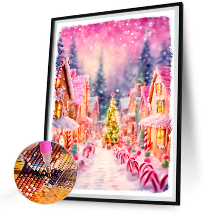 Christmas Town - Full Round Drill Diamond Painting 30*40CM