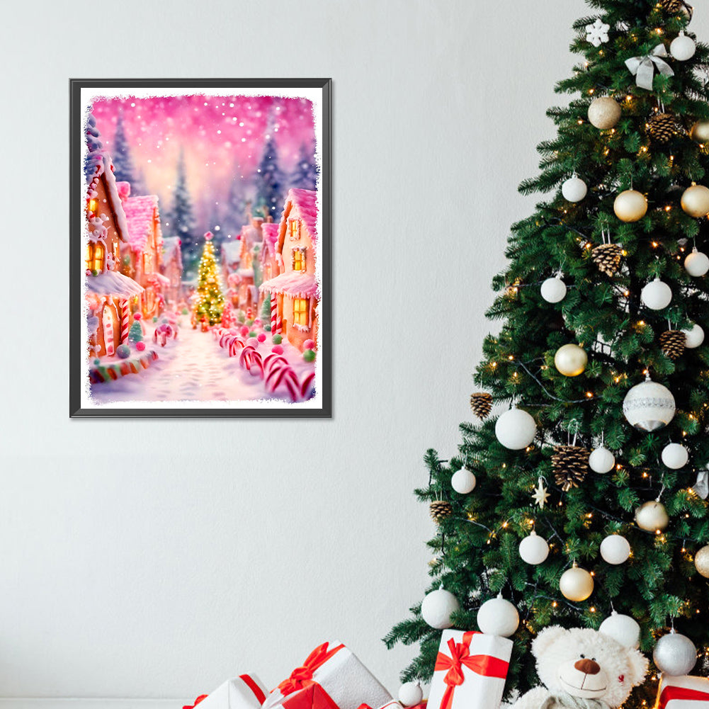 Christmas Town - Full Round Drill Diamond Painting 30*40CM