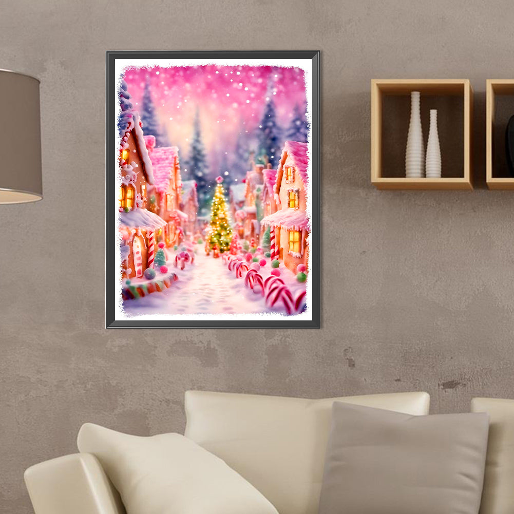 Christmas Town - Full Round Drill Diamond Painting 30*40CM