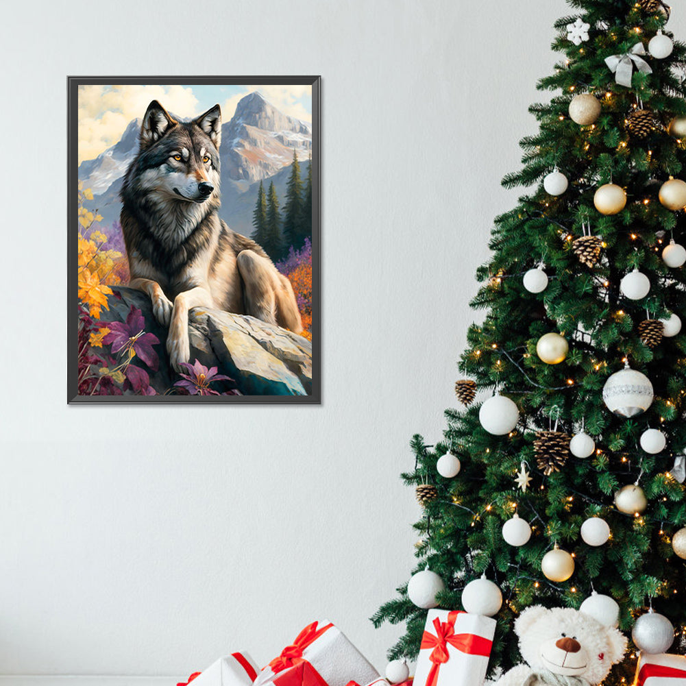 Wolf - Full Round Drill Diamond Painting 30*40CM