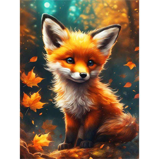 Fox - Full Round Drill Diamond Painting 30*40CM