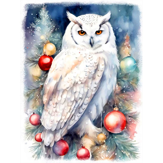 Owl - Full Round Drill Diamond Painting 30*40CM