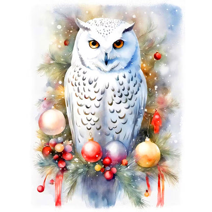 Owl - Full Round Drill Diamond Painting 30*40CM