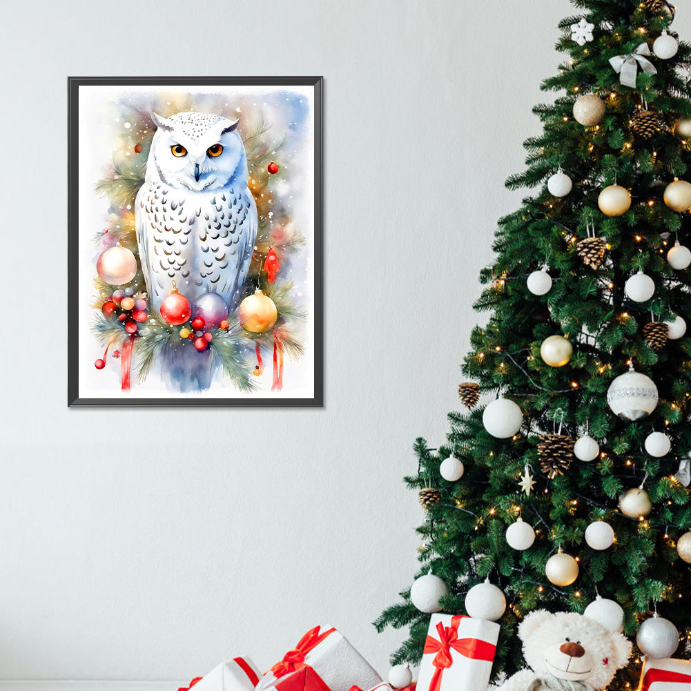 Owl - Full Round Drill Diamond Painting 30*40CM