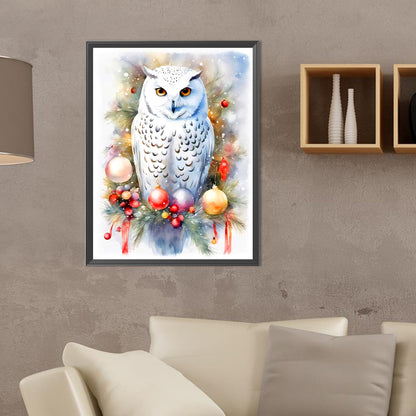 Owl - Full Round Drill Diamond Painting 30*40CM