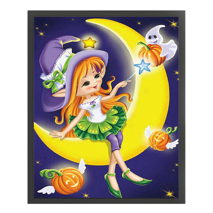 Halloween Pumpkin Doll - 11CT Stamped Cross Stitch 40*50CM