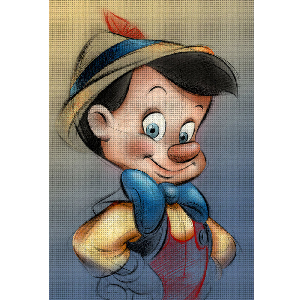 Pinocchio Pinocchio - 11CT Stamped Cross Stitch 40*60CM
