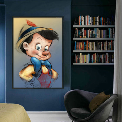 Pinocchio Pinocchio - 11CT Stamped Cross Stitch 40*60CM