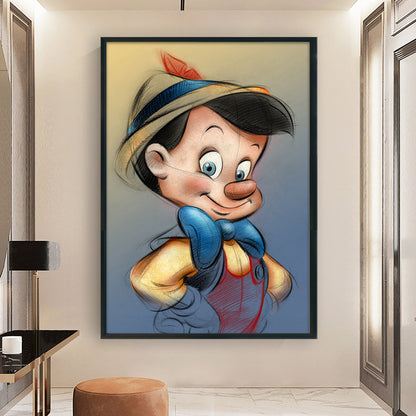 Pinocchio Pinocchio - 11CT Stamped Cross Stitch 40*60CM