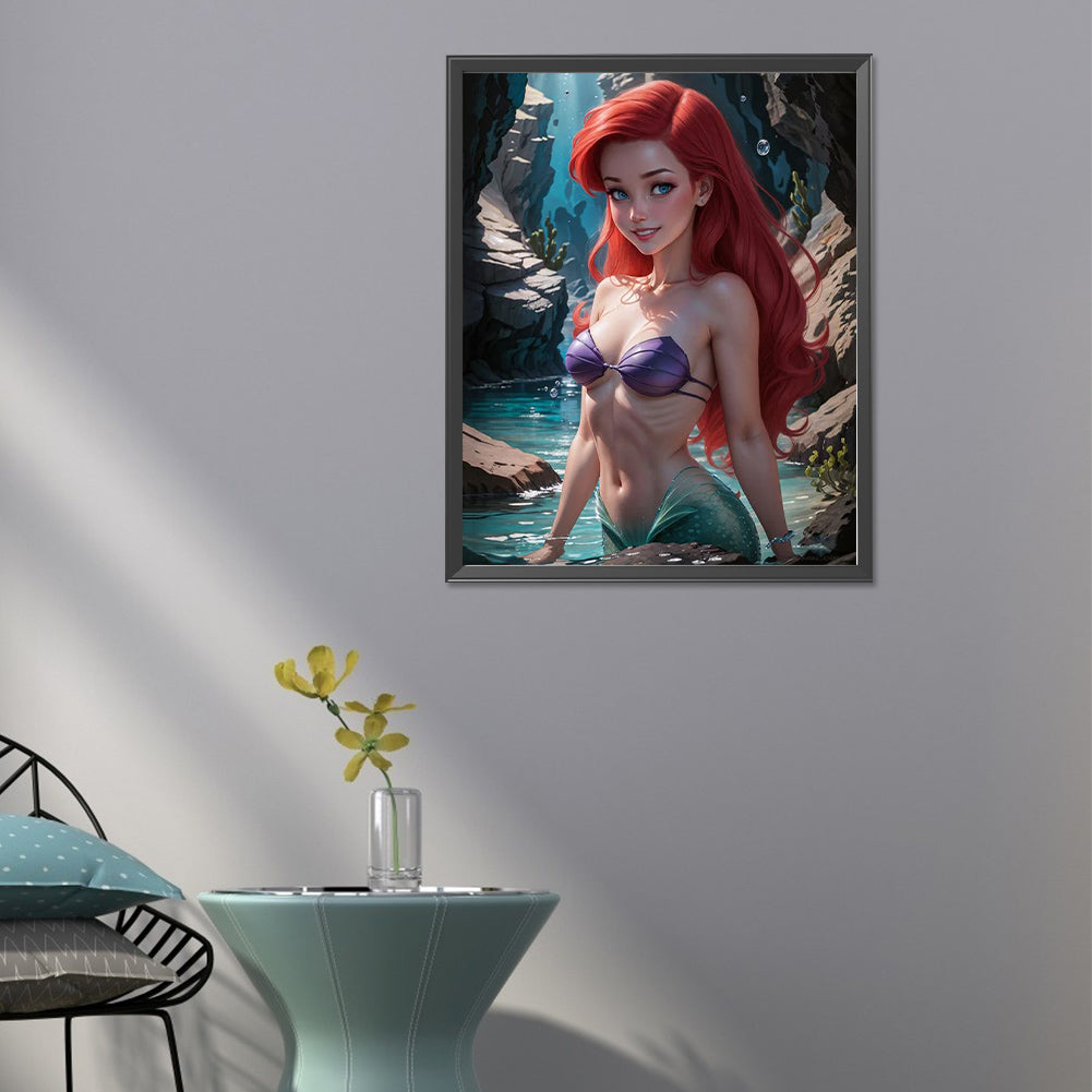 Mermaid Princess - Full Round Drill Diamond Painting 40*50CM