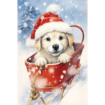 Dog Sledding - Full Round Drill Diamond Painting 40*60CM